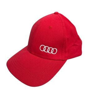 Audi Red Cap  Adjustable Velcro